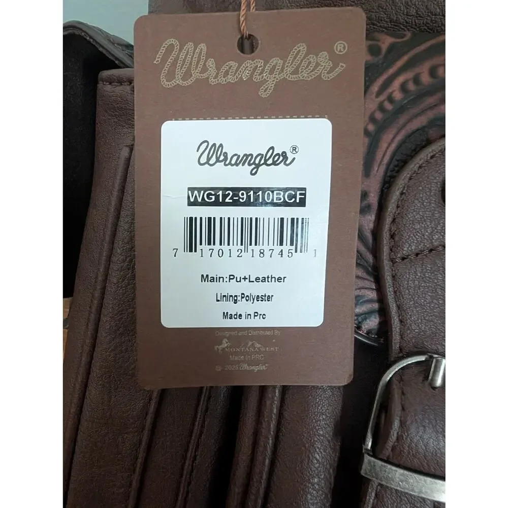 Montana West Wrangler Backpack Purse for Women Men Western Backpack Floral - Picture 3 of 3